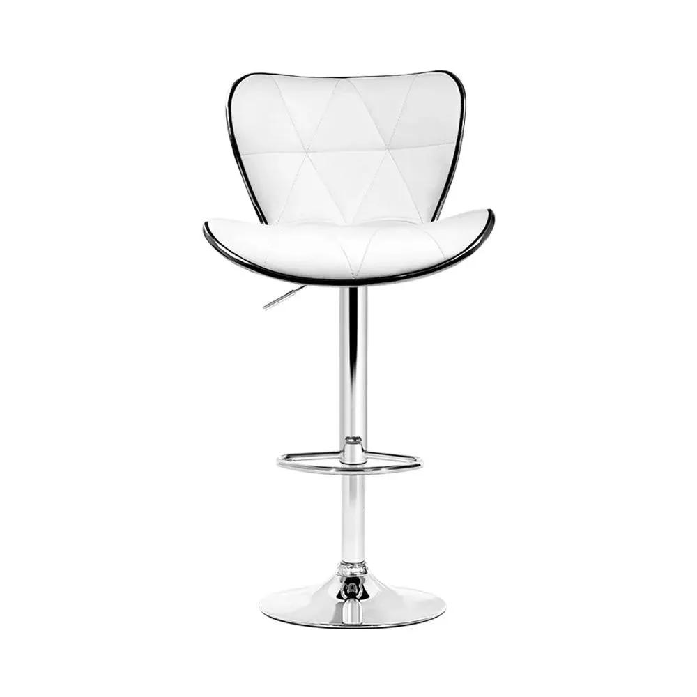 4x Elite Comfort Bar Stools | White