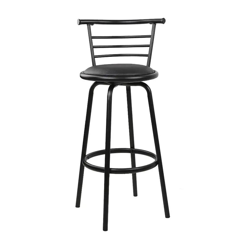 4x Elegance Swivel Bar Stools | Black