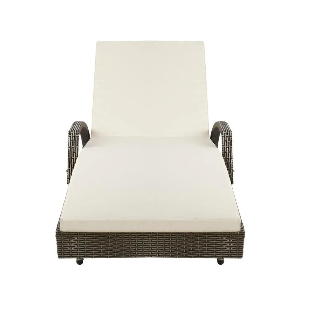 Set of 2 Luxe Sun Lounge | Grey & Beige