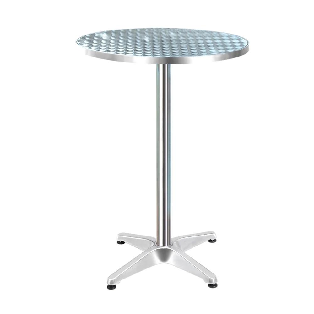 Outdoor Stainless Adjustable Bar Table | Round