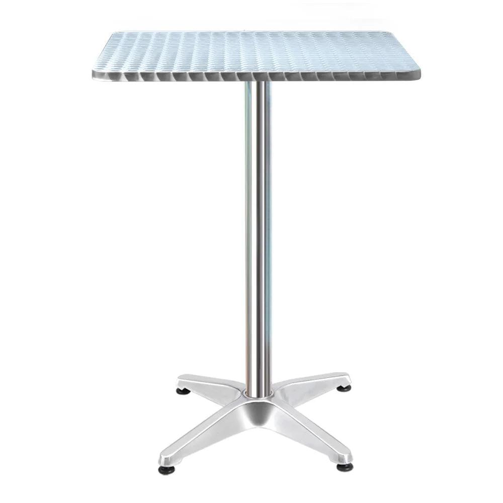 Outdoor Adjustable Pub Table | Stainless Steel