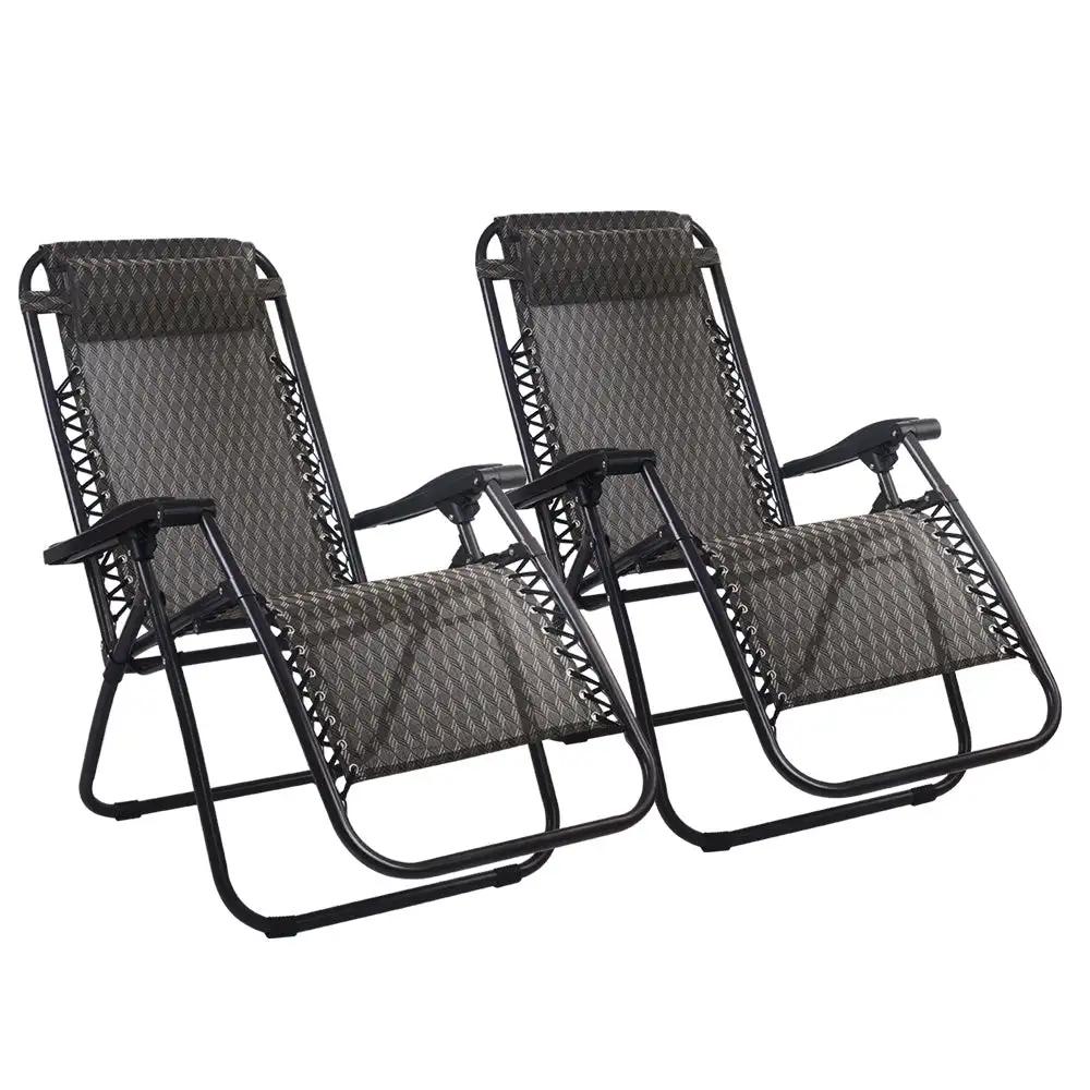 Zero Gravity Reclining Chairs x2 | Grey