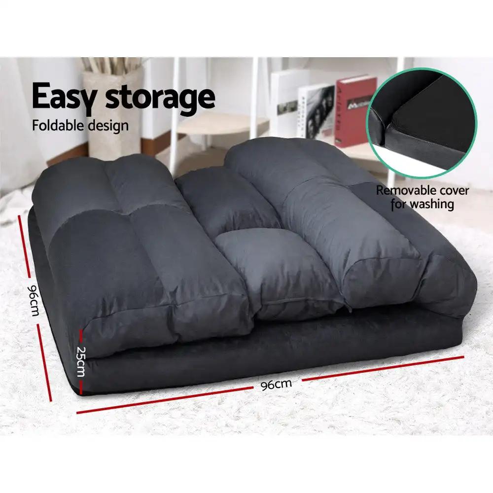 VersaLounge Adjustable Sofa Bed | Charcoal