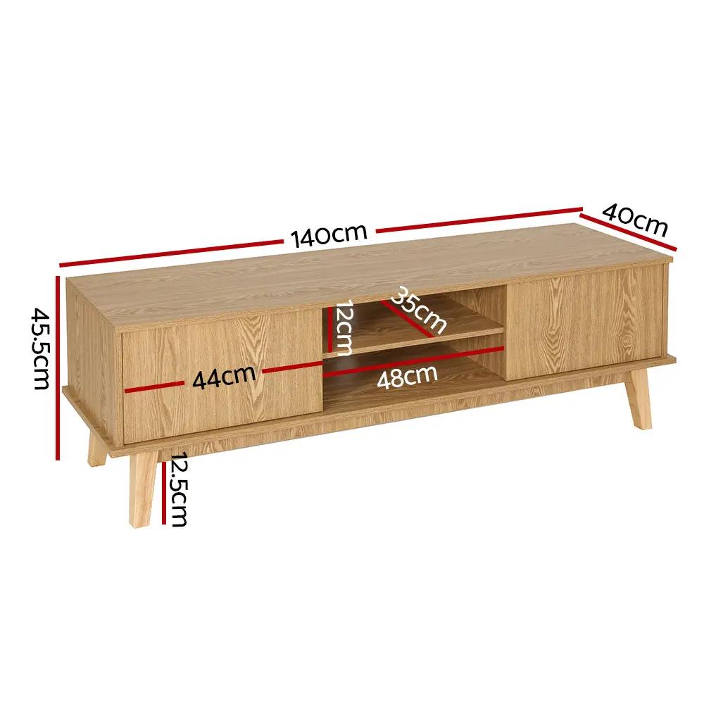 LuxeVista TV Entertainment Unit | Pine