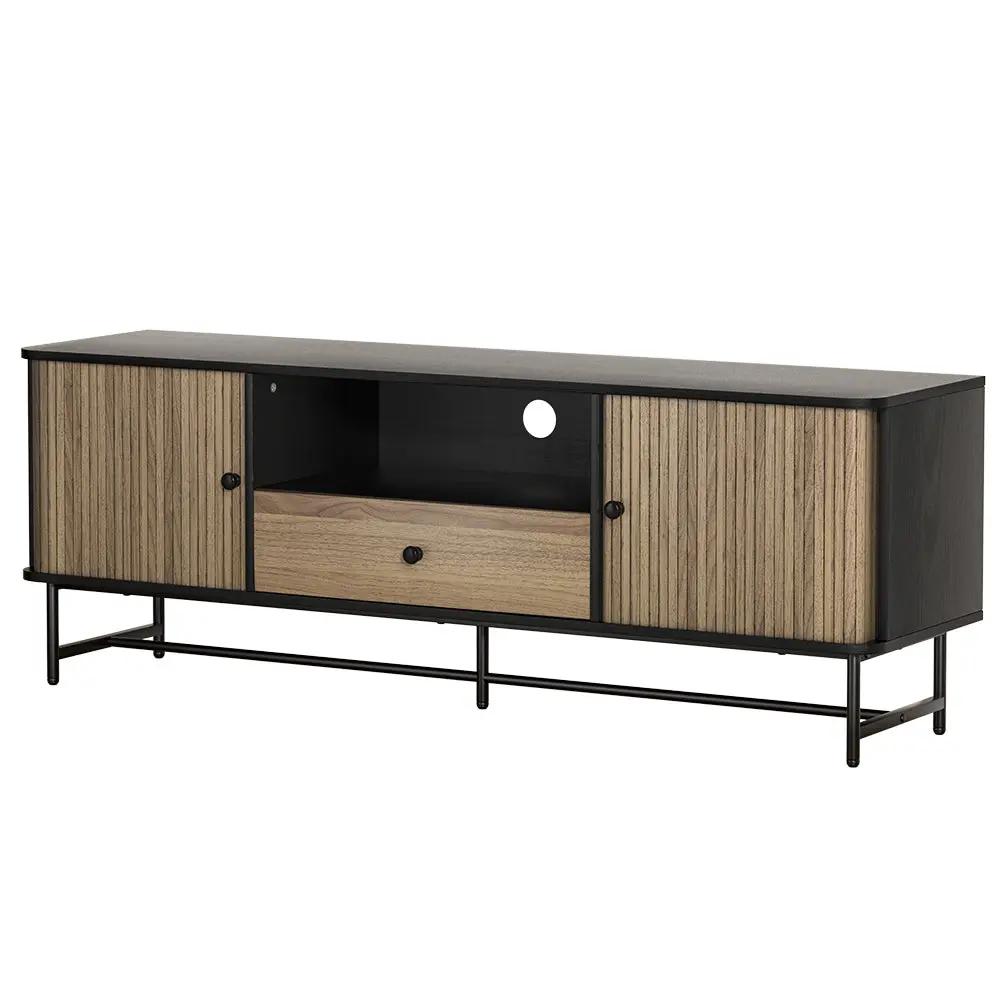 Bonel Entertainment Unit | Black & Pine | 150cm