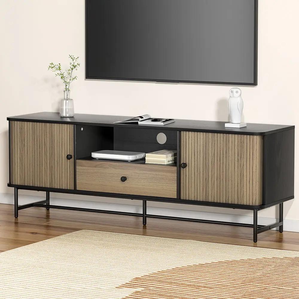 Bonel Entertainment Unit | Black & Pine | 150cm