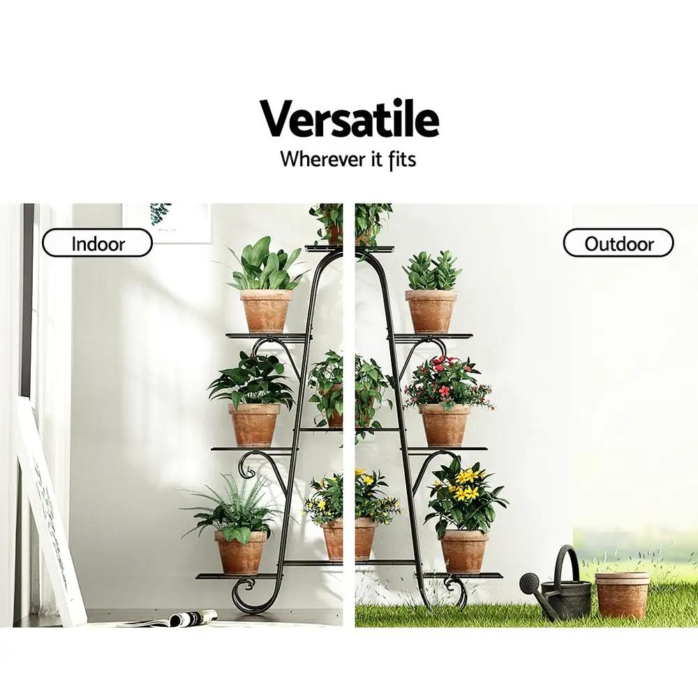 Outdoor & Indoor Metal Plant Stand | Black