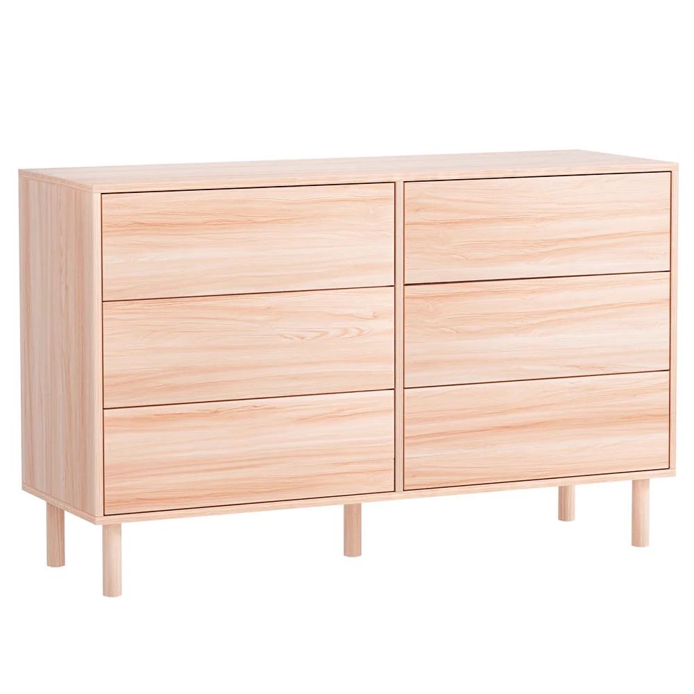 6 Chest of Drawers - Dresser Tallboy - Pine