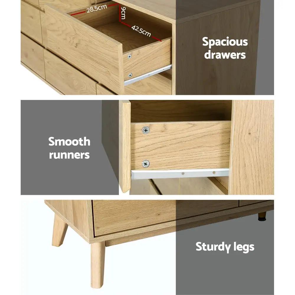 Horizon 9-Drawer Lowboy | Oak