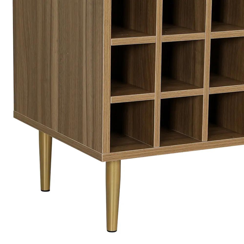 Ratwove Luxe Sideboard with Wine Rack | Dark Oak