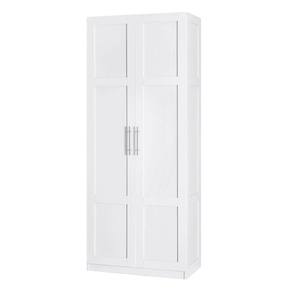 2 Door Wardrobe Bedroom Cupboard Closet - White