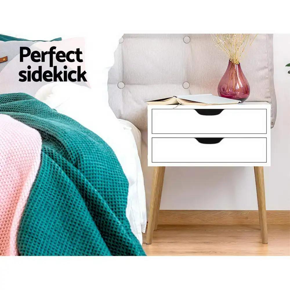 Avalon Bedside Table | White