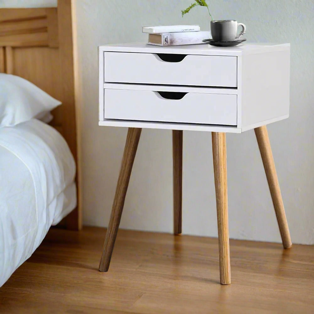 Avalon Bedside Table | White