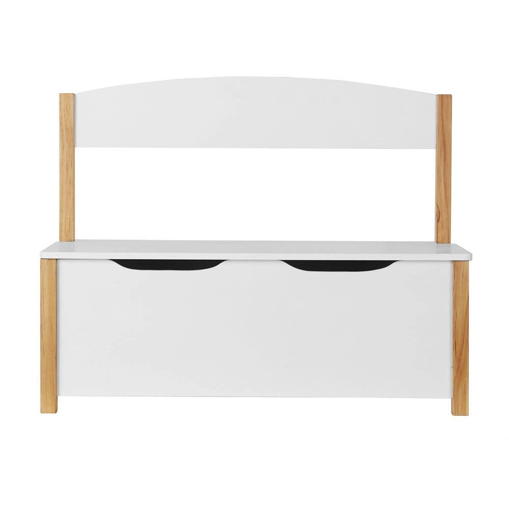 Dream Bench Toybox | White & Natural Wood