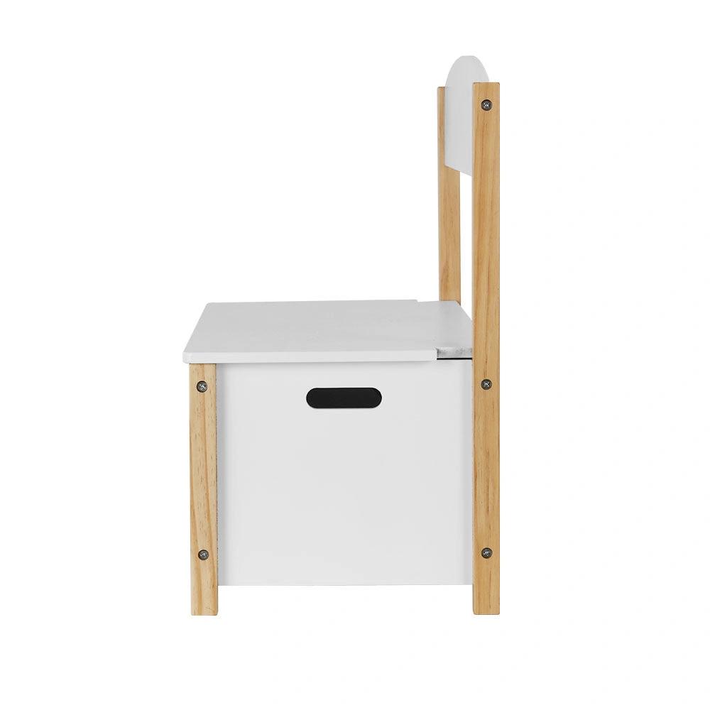 Dream Bench Toybox | White & Natural Wood