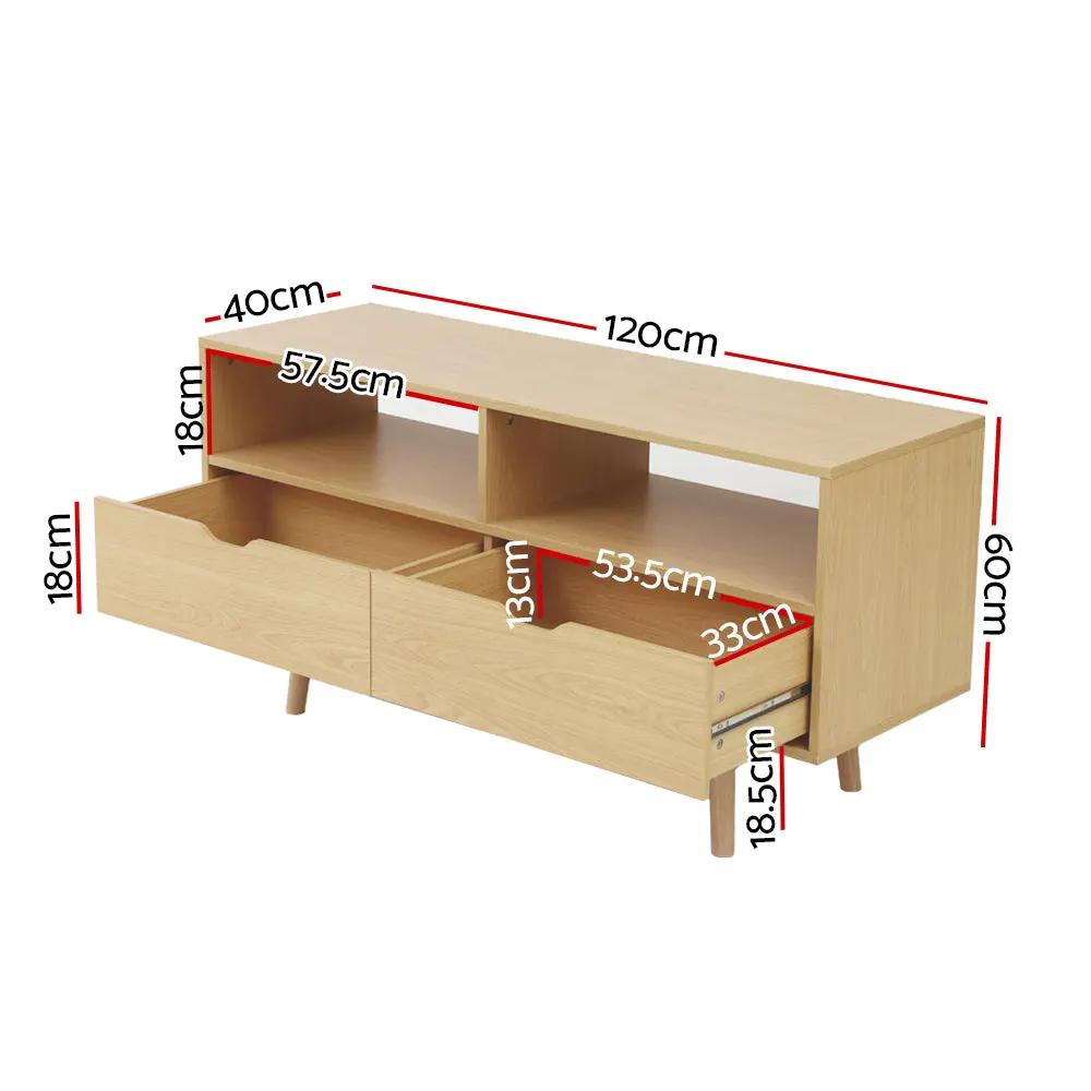 Nordic Elegance TV Cabinet | Pine | 120cm