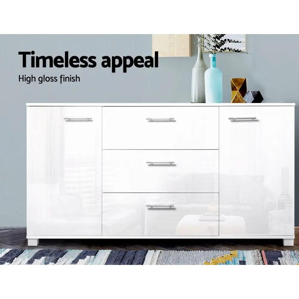 Nova Luxe Sideboard | Gloss White