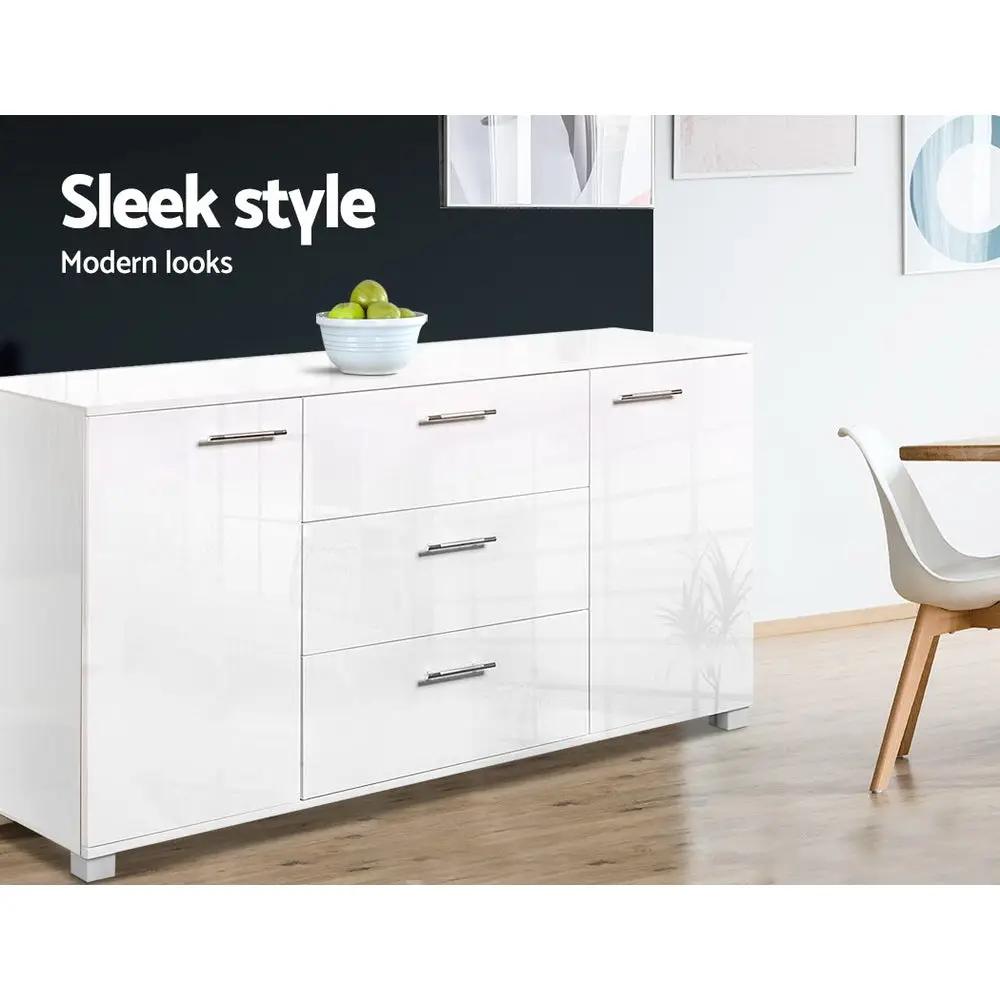 Nova Luxe Sideboard | Gloss White