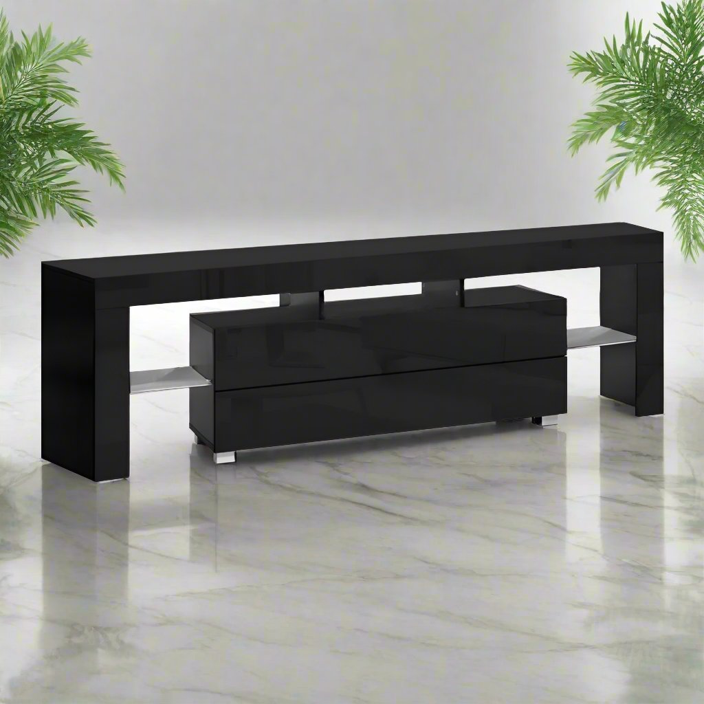 Lumos LED Entertainment Unit | Black | 160cm