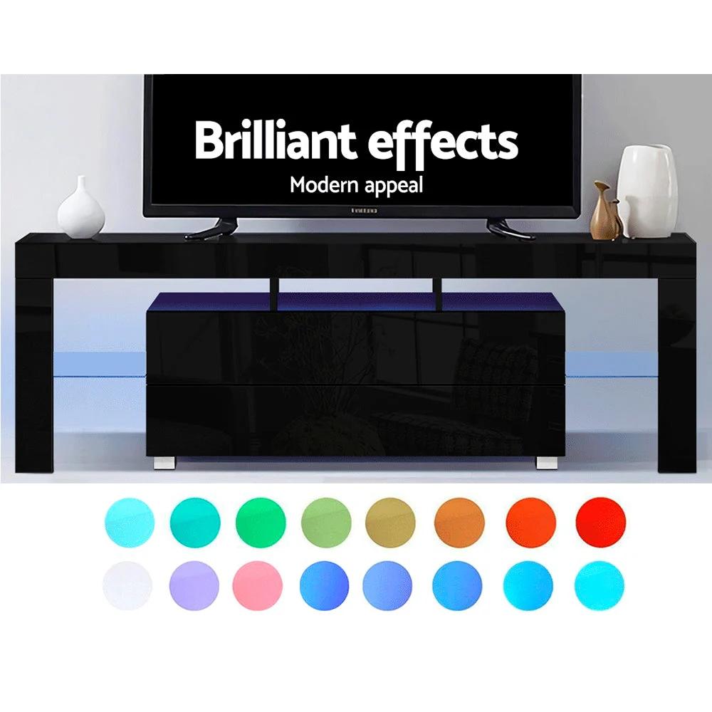 Lumos LED Entertainment Unit | Black | 160cm