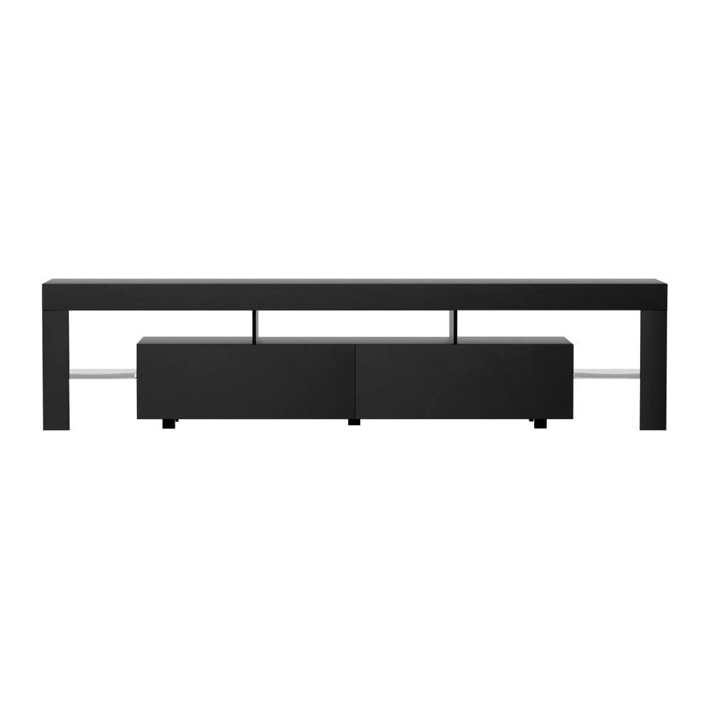 Luna LED Entertainment Unit | Gloss Black | 200cm