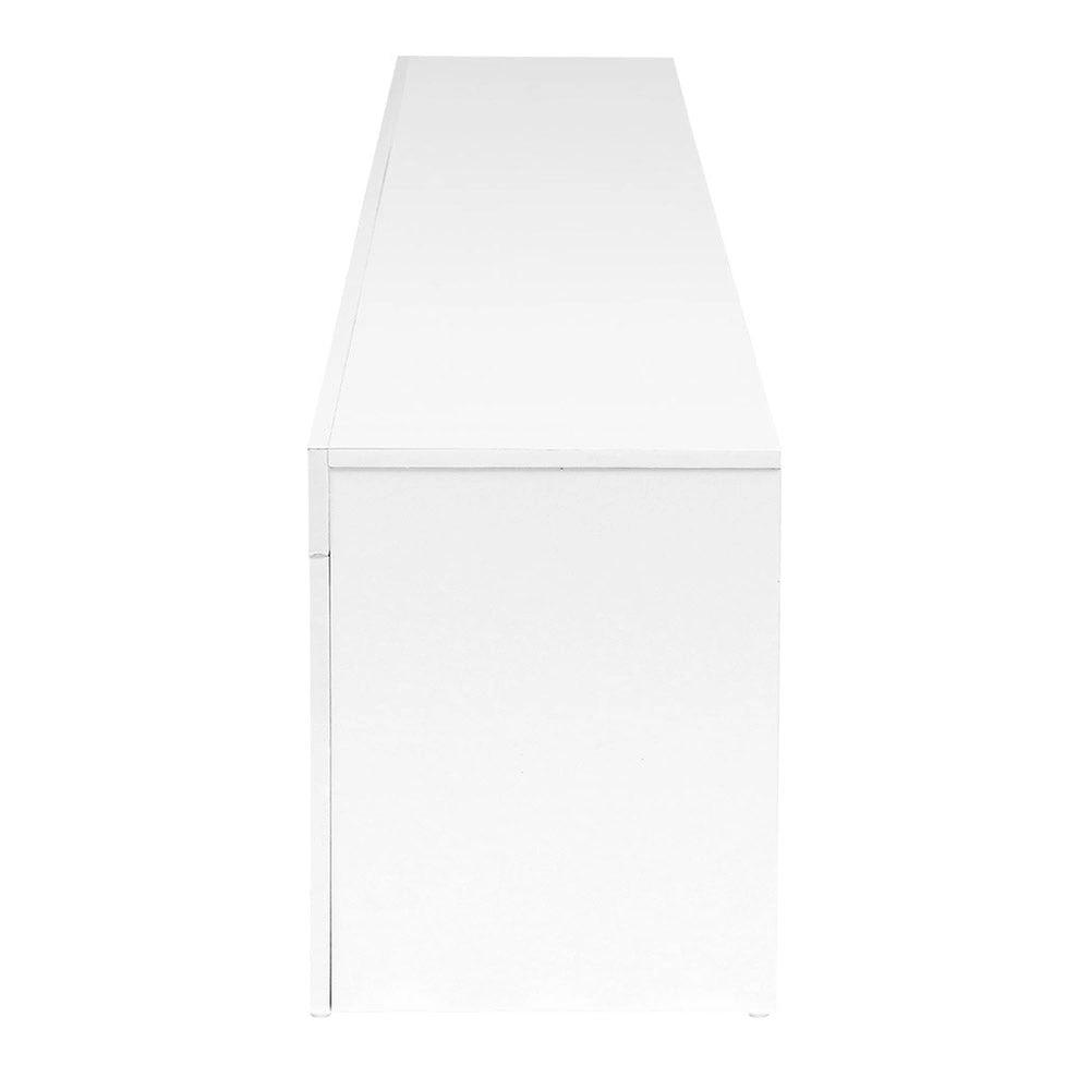 Radiance LED Entertainment Unit with 3 Shelves | White