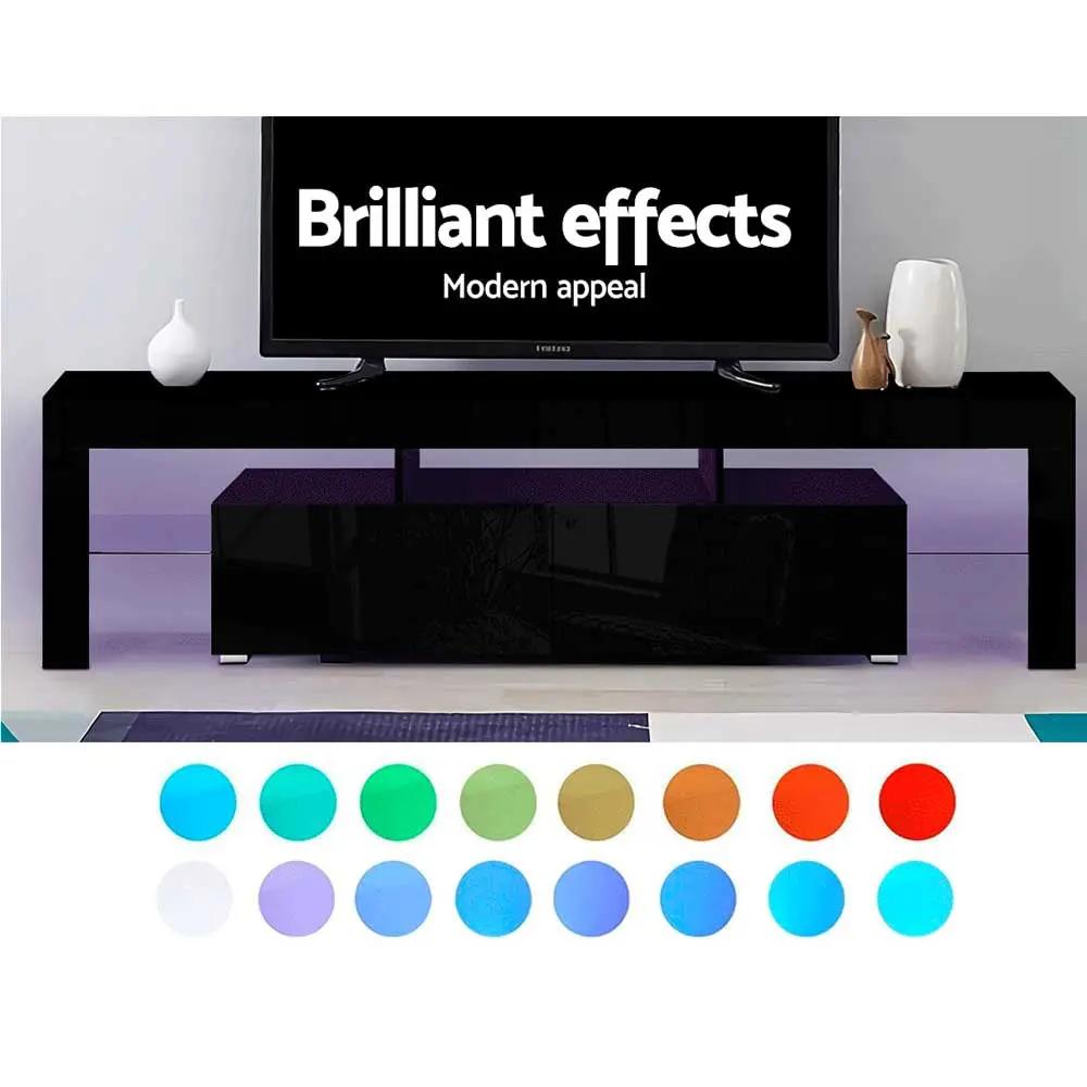 Stellar LED Entertainment Unit | Black | 189cm