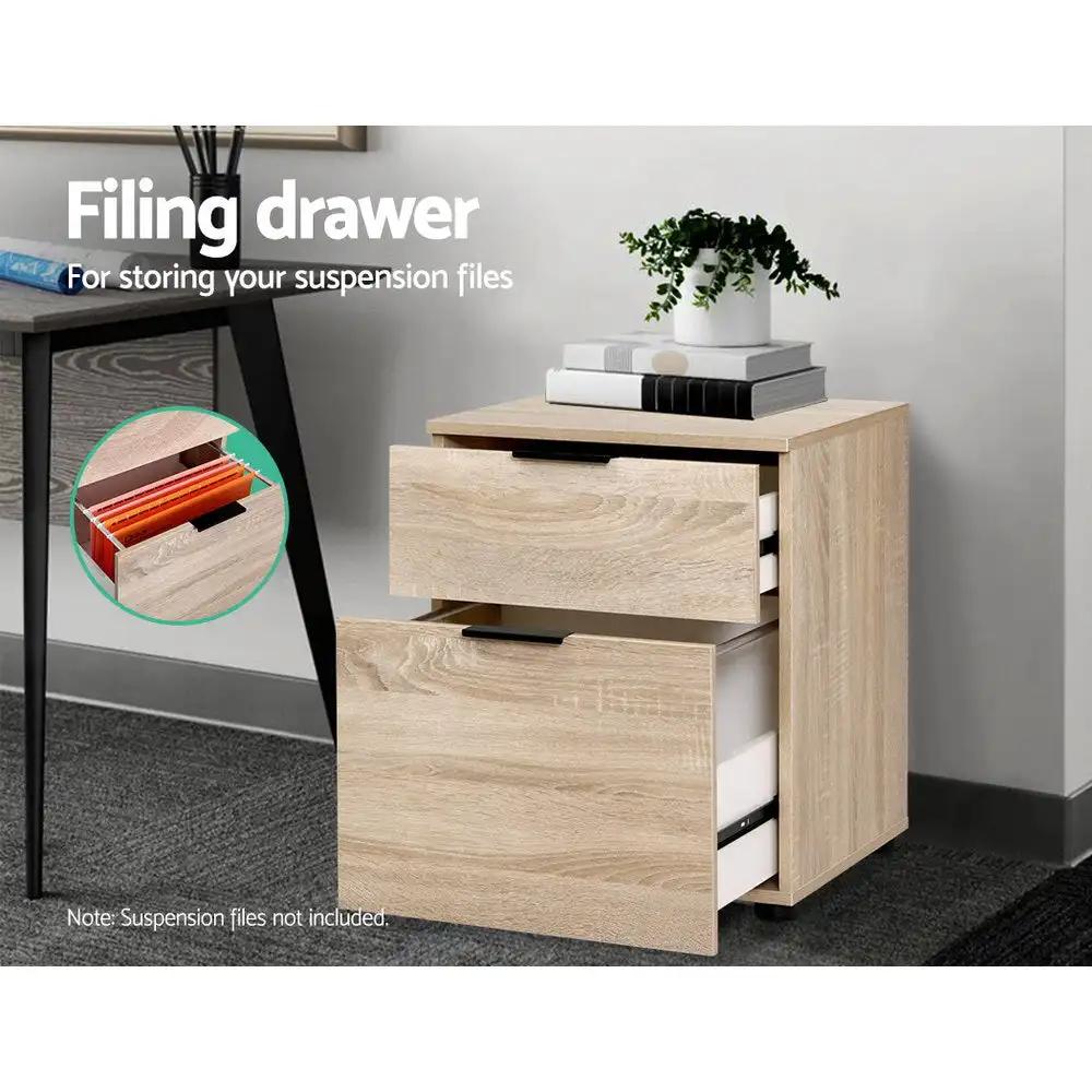 Sleek & Smart Filing Cabinet | Wood | 55.5cm