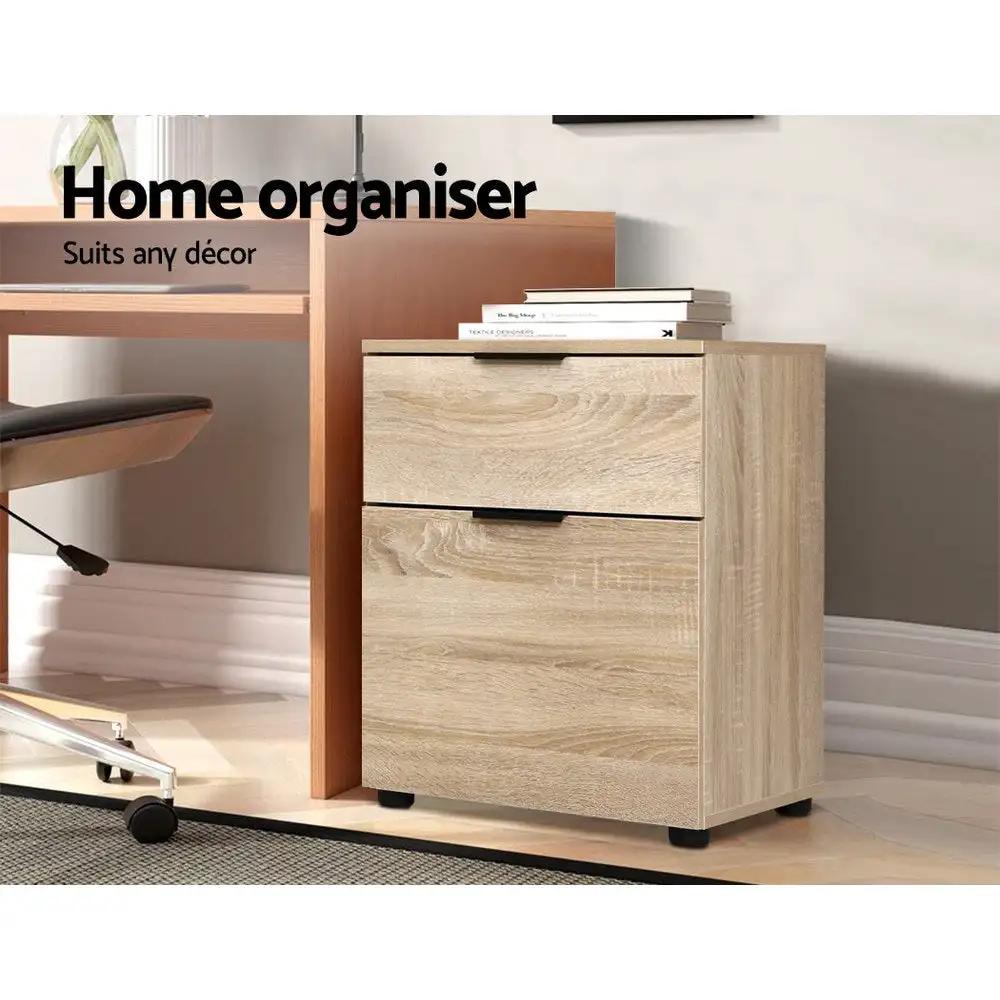 Sleek & Smart Filing Cabinet | Wood | 55.5cm