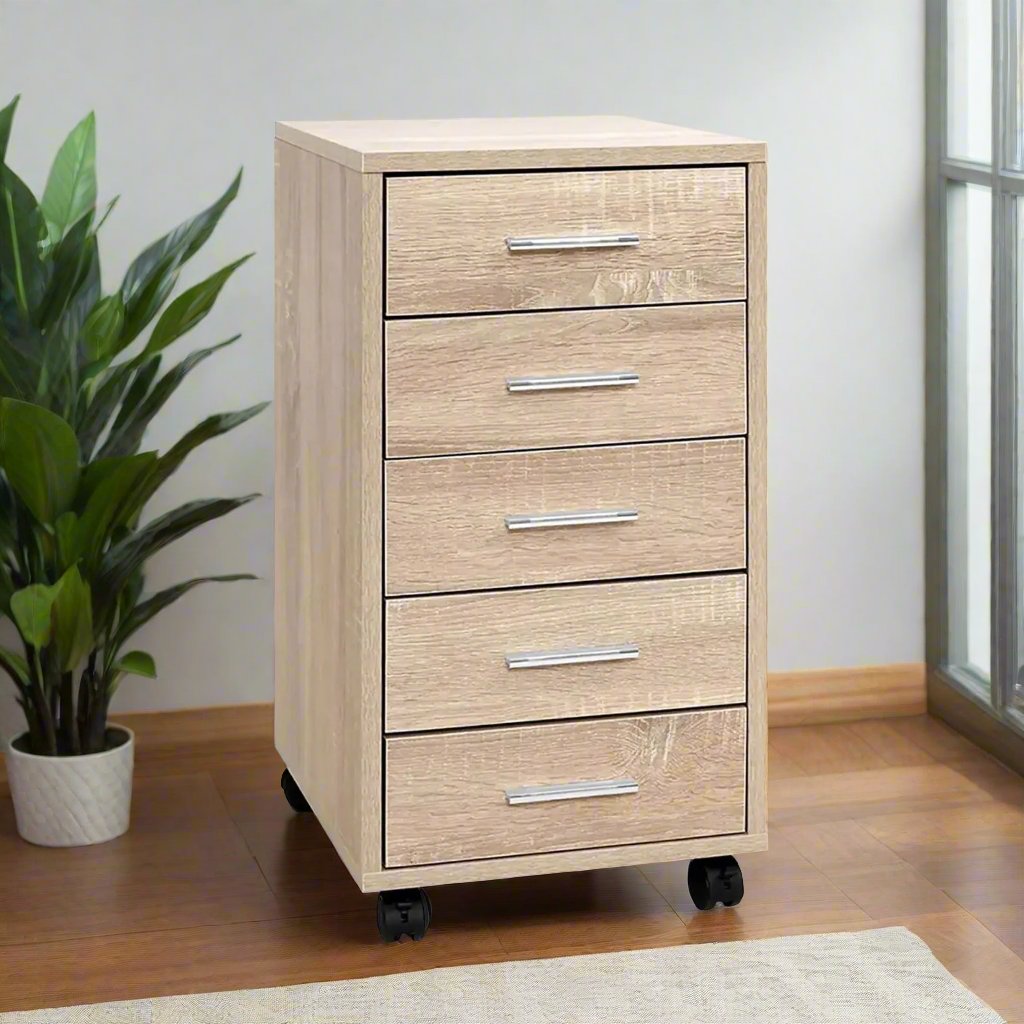 Compact Organizer Filing Cabinet | Wood | 63cm