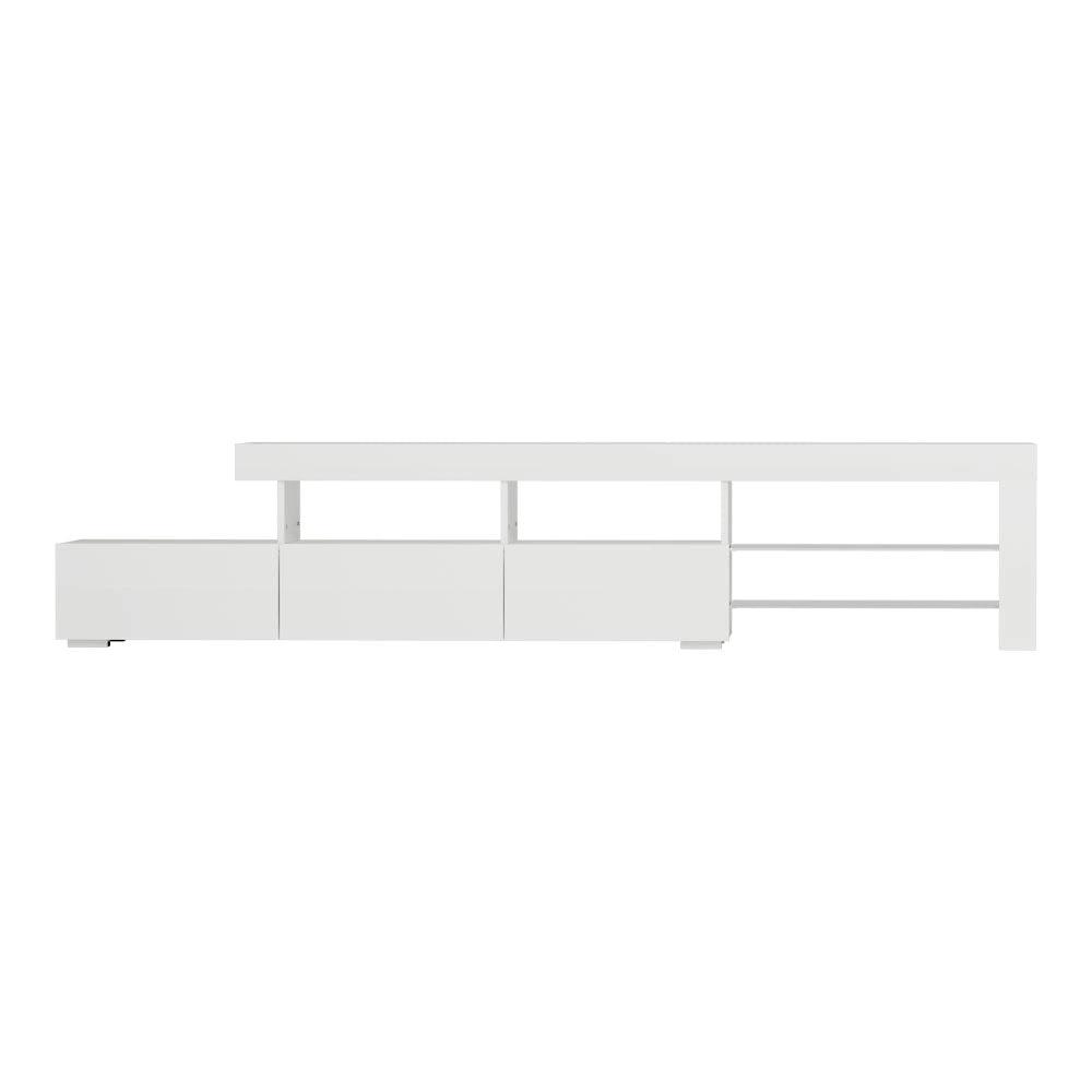 LumiGlow LED Entertainment Unit | White