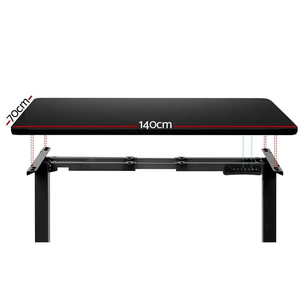 ErgoLift Motorised Standing Desk | Black | 140cm