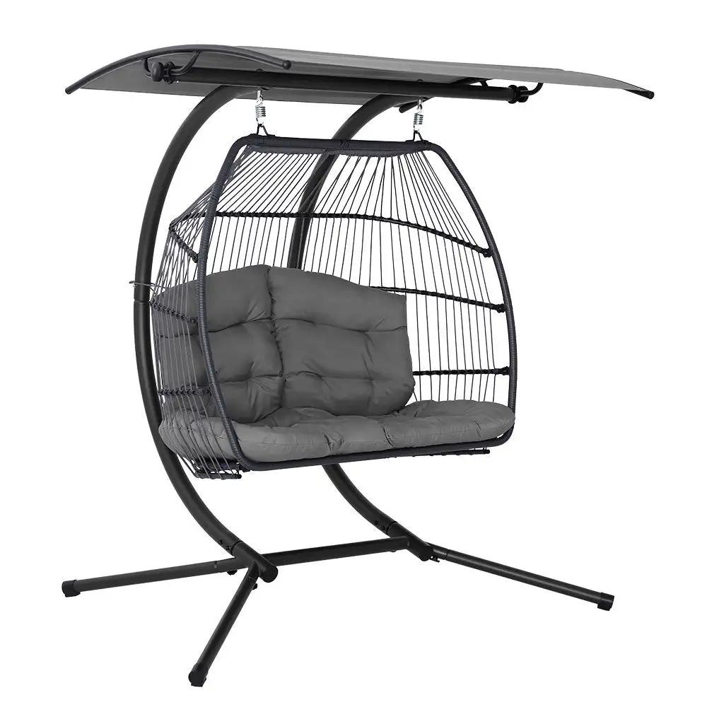 Horizon Duo Hanging Pod Chair | Grey