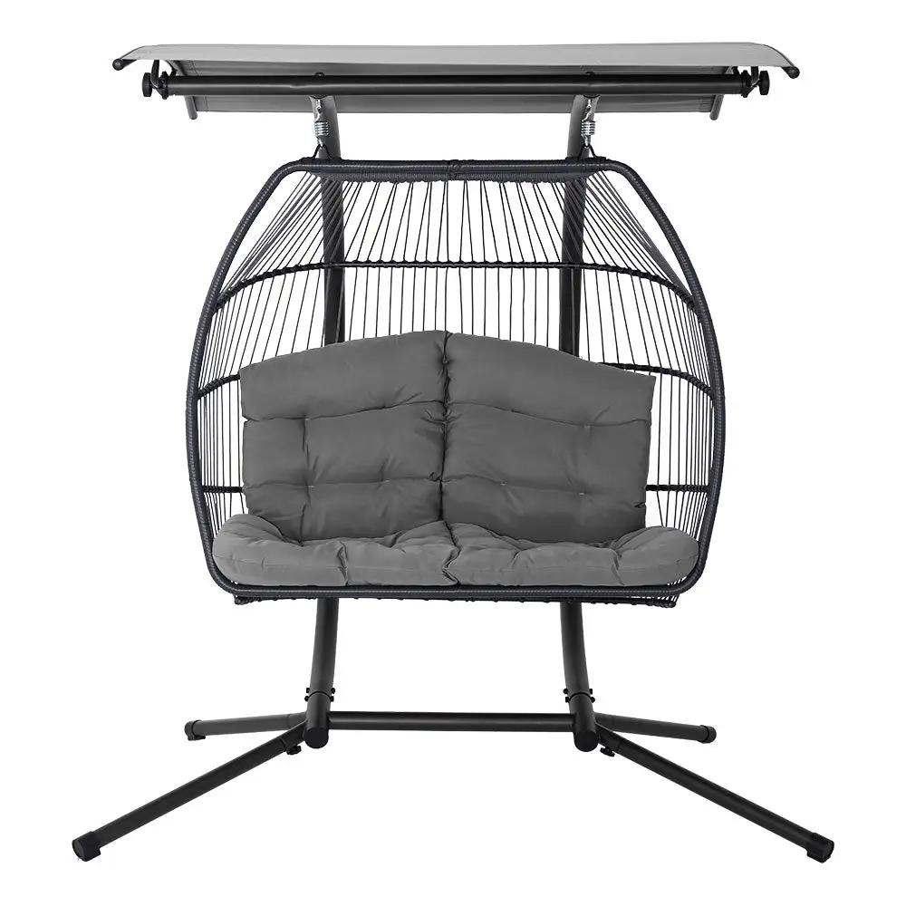 Horizon Duo Hanging Pod Chair | Grey