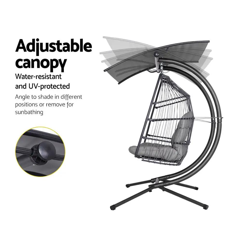 Horizon Duo Hanging Pod Chair | Grey