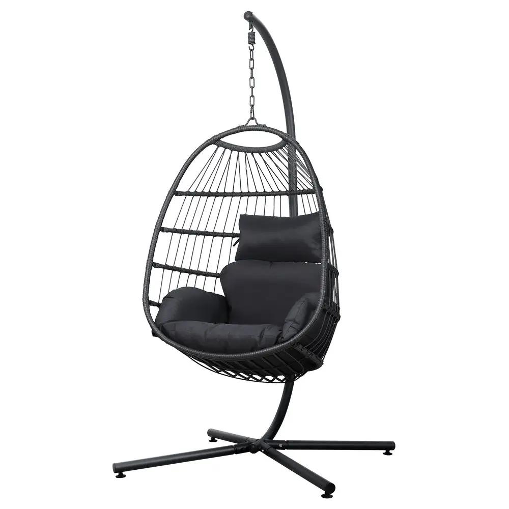 Horizon Luxe Hanging Pod Chair | Grey