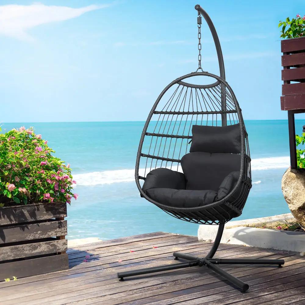 Horizon Luxe Hanging Pod Chair | Grey