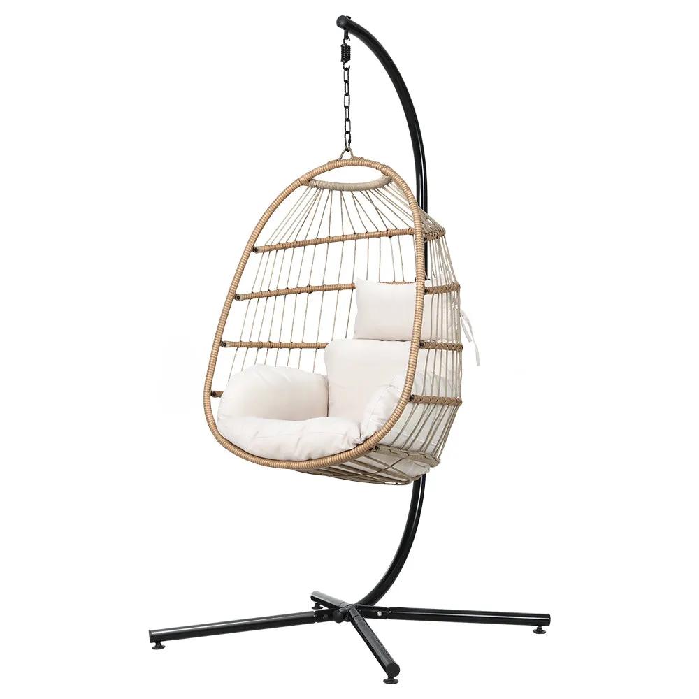 Horizon Luxe Hanging Pod Chair | Pine