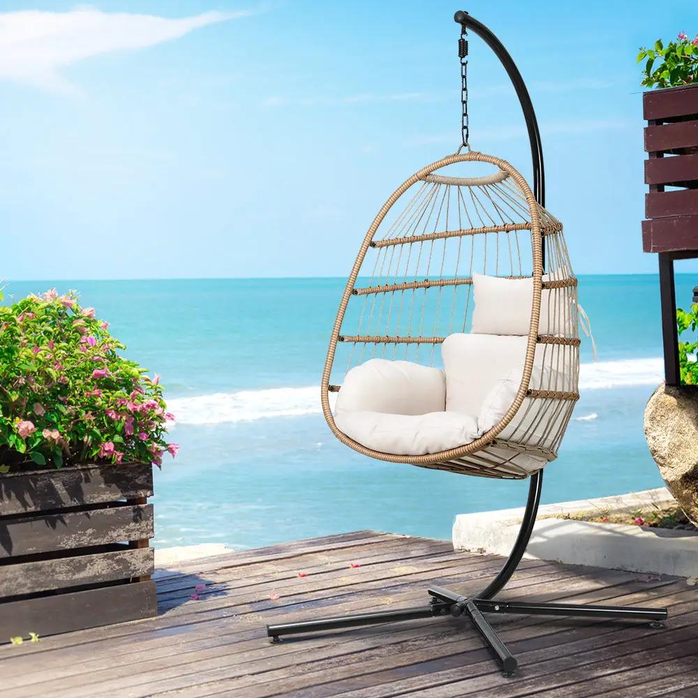 Horizon Luxe Hanging Pod Chair | Pine