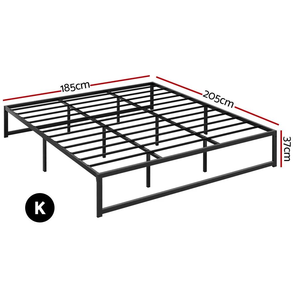 King Metal Bed Frame | UrbanNest