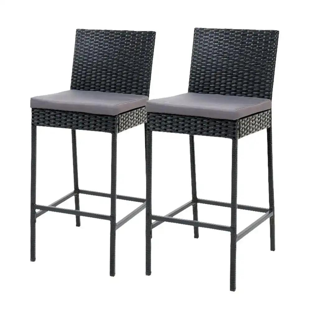 2x Azure Comfort Bar Stools | Black