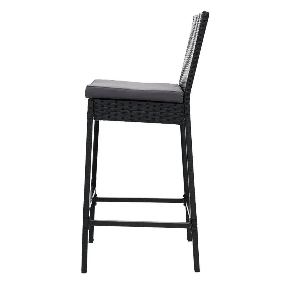 2x Azure Comfort Bar Stools | Black