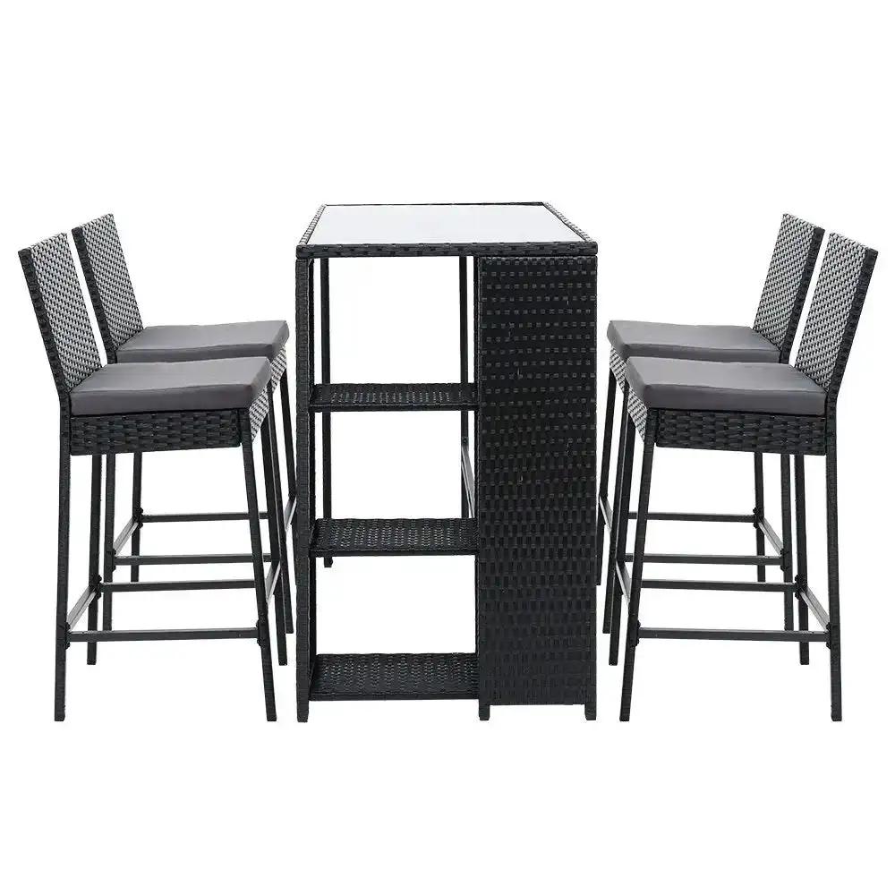 Elite Oasis 5-Piece Bar Set | Black