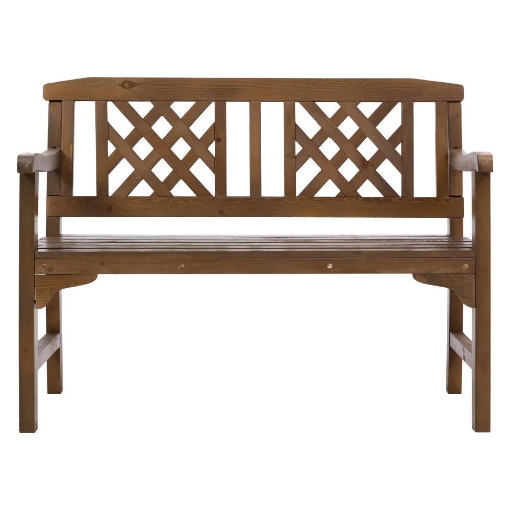 Standly Garden Bench | Natural Wood