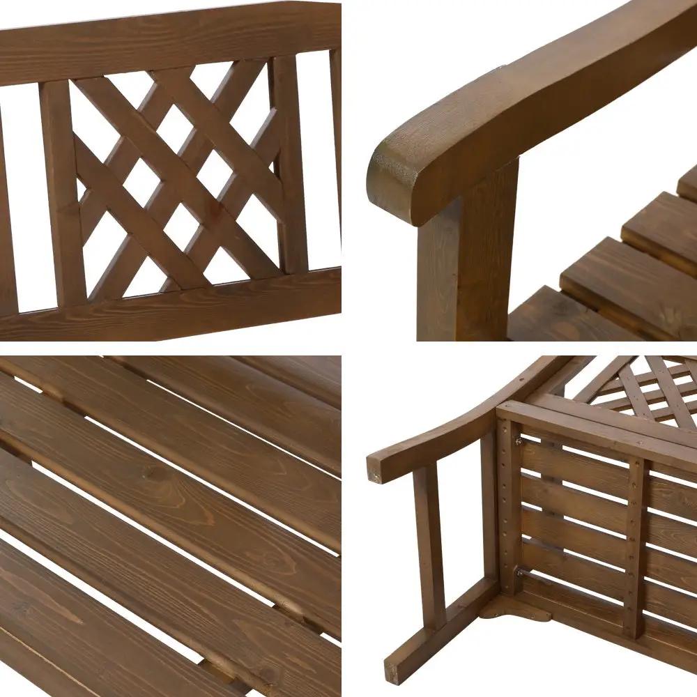 Standly Garden Bench | Natural Wood