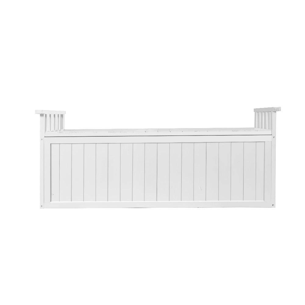 GardenGlow Storage Bench | White | 200L