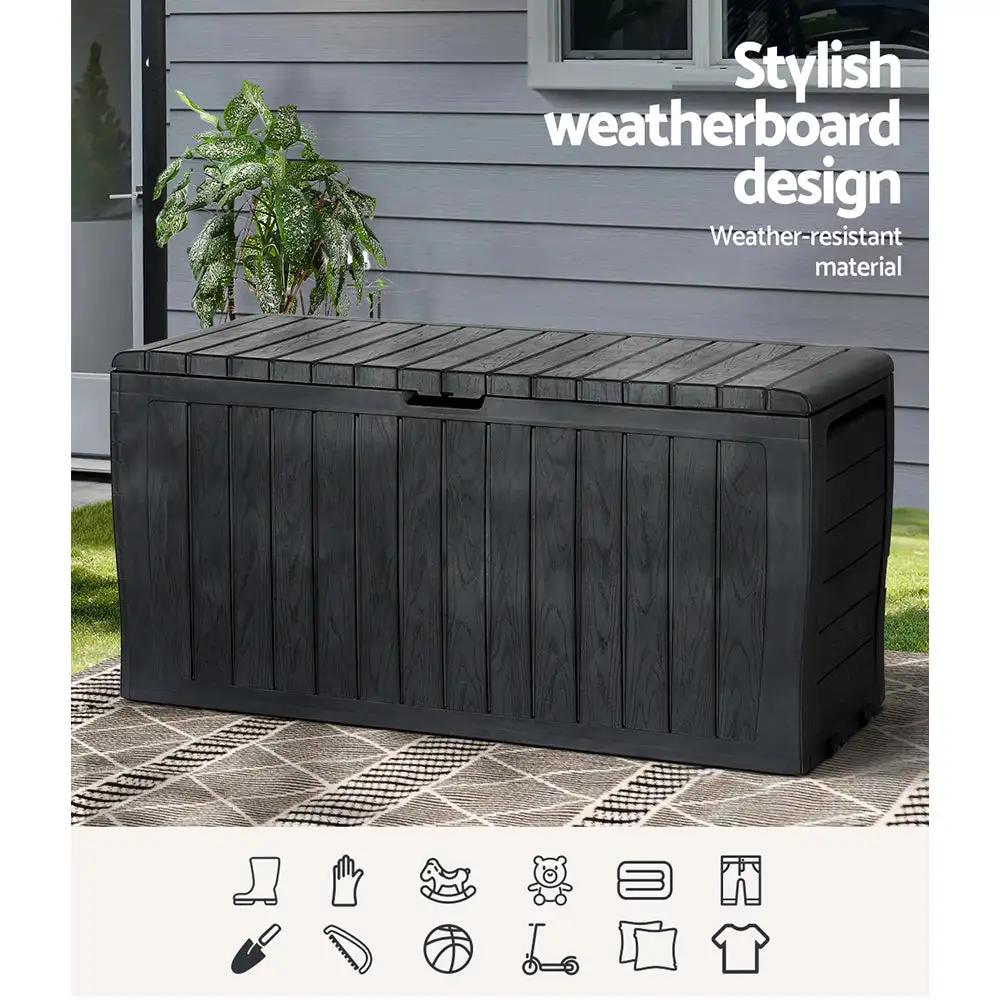 Voyager Outdoor Storage Box | Black | 220L