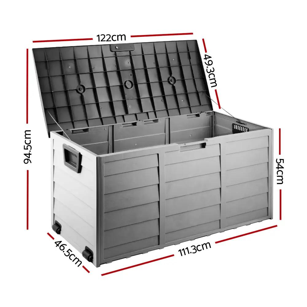 Highland Deluxe Storage Box | 290L | Black & Grey