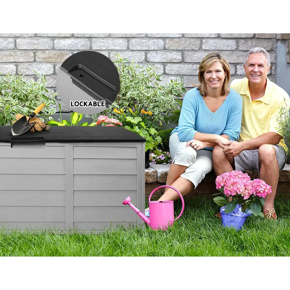 Highland Deluxe Storage Box | 290L | Black & Grey