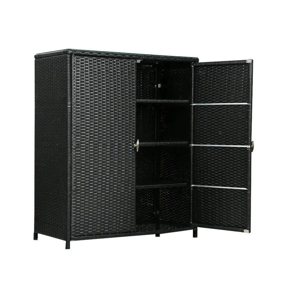 Wicker Wonders Storage Cabinet | Black